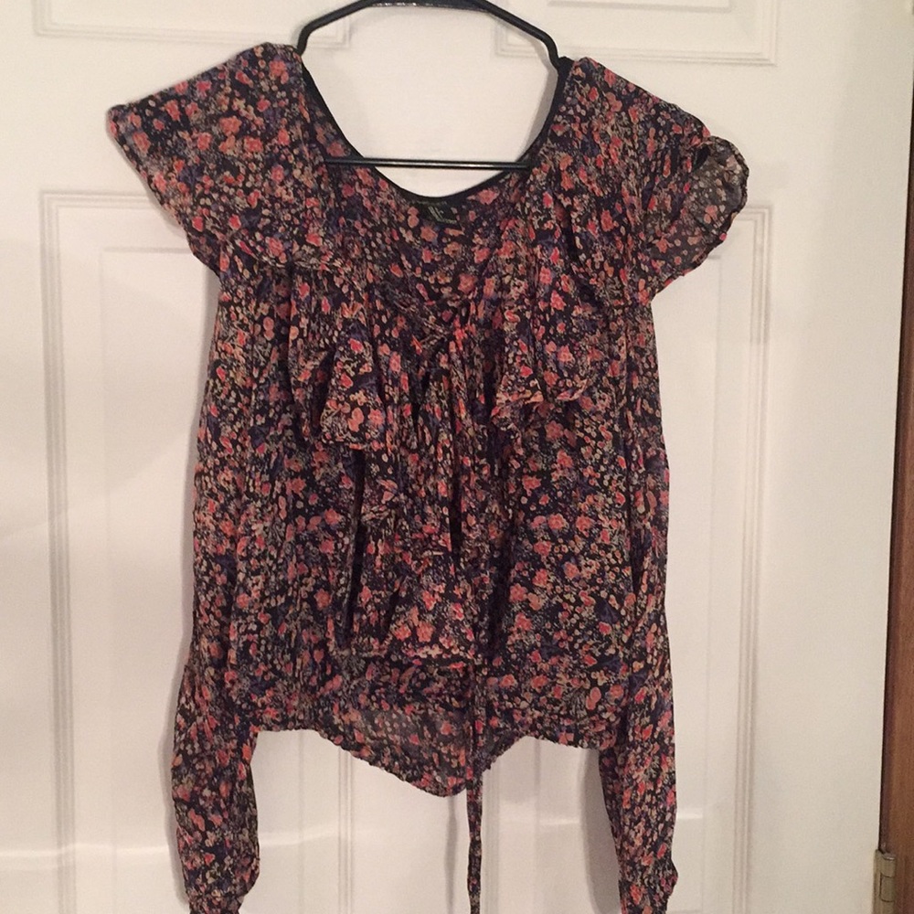 Forever 21 Floral crop top